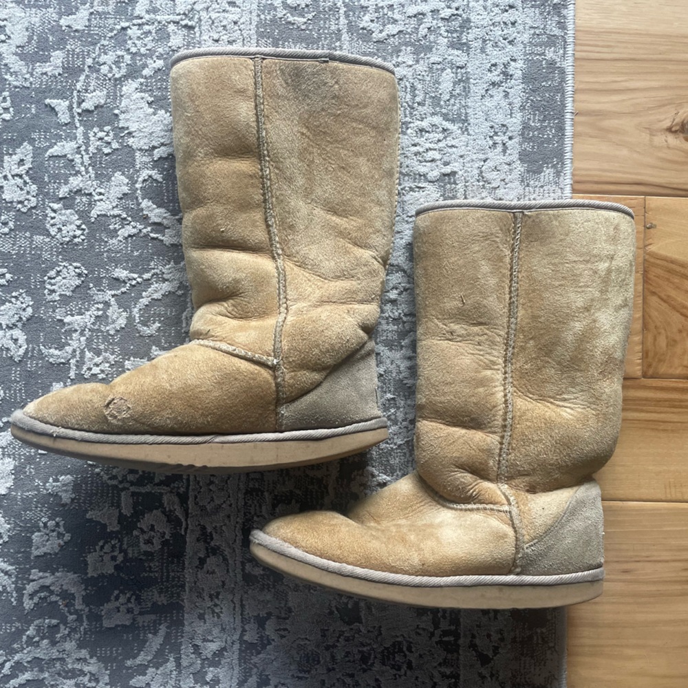 UGG Beige Suede Boots
